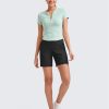 Women's Athletic Running Shorts High Waisted Bermuda Summer Casual Shorts for Golf Yoga with Pockets