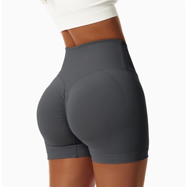 61e5iCV2wlL.jpg 2 Pack Workout Gym Shorts for Women High Waisted Booty V Cross Biker Shorts Scrunch Butt Athletic Yoga Shorts