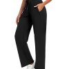 2 Pack Women Sweatpants Drawstring Waist Loose Yoga Baggy Joggers Casual Wide Leg Pants with Pockets