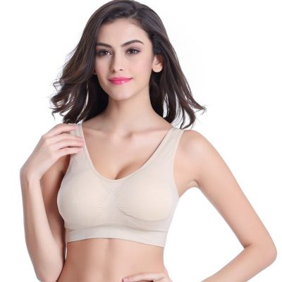 Women's 3 Pack Seamless Comfortable Sports Bra with Removable Pads