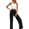 3 Pack Women's Lounge Pants, Cozy Wide Leg Lounge Pants with Pockets Loose Flowy Yoga Sweatpants Workout Comfy Jogger