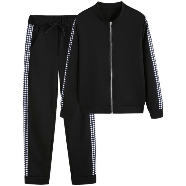 61k0bQltT5S.jpg Women's 2 Piece Tracksuit Sweatsuits Sets Hoodie Sweatshirt and Jogging Sweatpants Suit