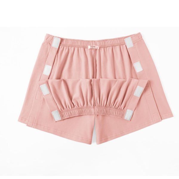 61k0qbVEBKL.jpg Women's Tear Away Shorts Side Split Open Cotton Leg Breakaway Post Surgery Recovery Bottoms