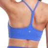 to Freest Y Back Sports Bras for Women Spaghetti Thin Strap Workout Bras Wirefree Padded Racerback Yoga Bras
