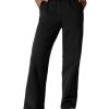 Womens Straight Leg Sweatpants Cotton High Waisted Baggy Athletic Joggers Lounge Pants with Pockets