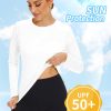 Women's UPF 50+ Sun Protection Quick Dry Shirts Hiking Long Sleeve Tops