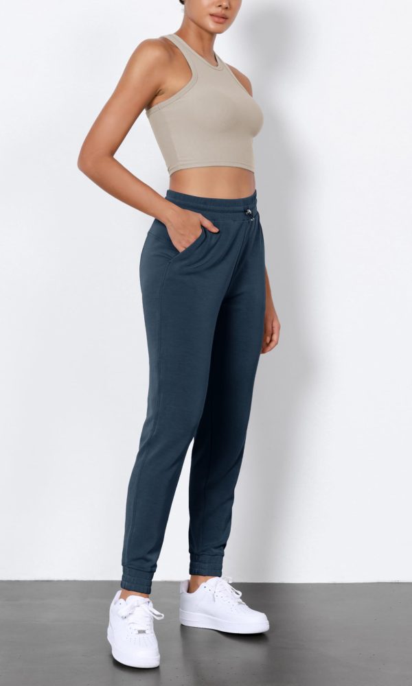 61tYm9DIJpL.jpg Women's Modal Soft Jogger Pants with Pockets Adjustable Shockcord High Waist Sweatpants Casual Lounge Pants