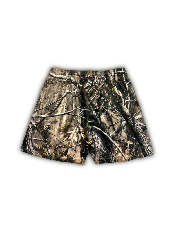 61ur65KVdmL.jpg Men's Real Tree Print Mesh Shorts Lightweight Breathable Quick-Dry Running Gym Shorts for Outdoor Casual Wear