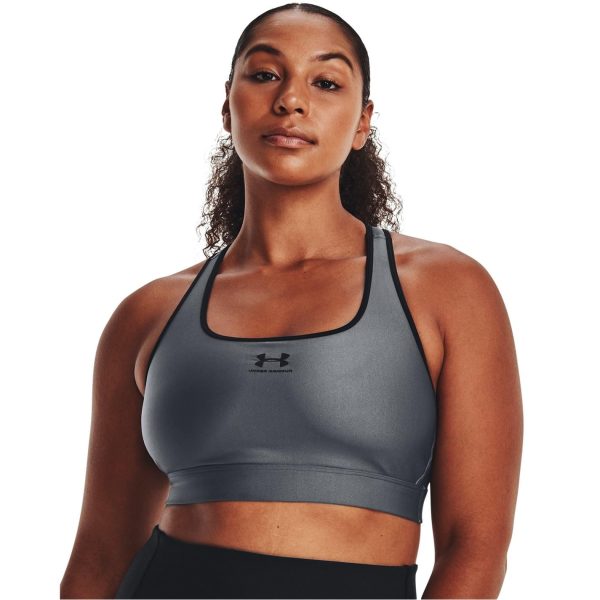 61wAdL5yhKL.jpg Women's HeatGear Mid Padless Sports Bra