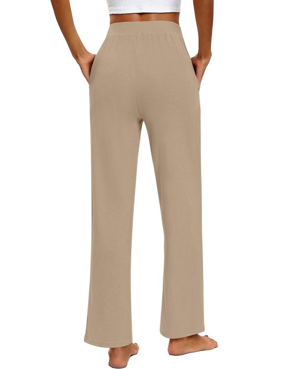 61wnwMk3J3L.jpg 3 Pack Women's Lounge Pants, Cozy Wide Leg Lounge Pants with Pockets Loose Flowy Yoga Sweatpants Workout Comfy Jogger