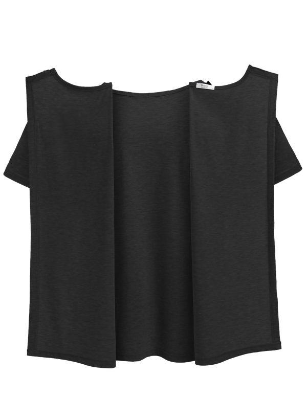 61x99TH0DyL.jpg Unisex Post Surgery Shirt Open Back Hospital Shirts for Men Tear Away Snap Surgical Tops Soft Adaptive Clothing