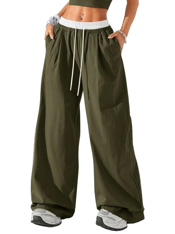 61ylBXEvzYL.jpg Womens Sweatpants Wide Leg Pants Casual Palazzo Flowy Trouser Woman High Waisted Loose Fit Lounge Pant Comfy 2025