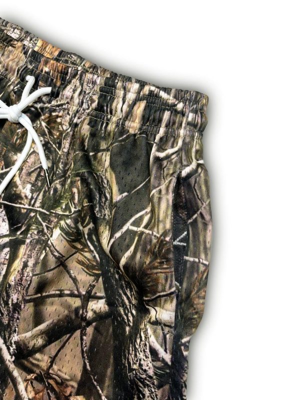 71-7rOgVsEL.jpg Men's Real Tree Print Mesh Shorts Lightweight Breathable Quick-Dry Running Gym Shorts for Outdoor Casual Wear