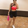 Essential/Workout Pro Biker Shorts with Side Pockets for Women, High Waisted Compression Yoga Shorts 4''/ 6''/ 8''