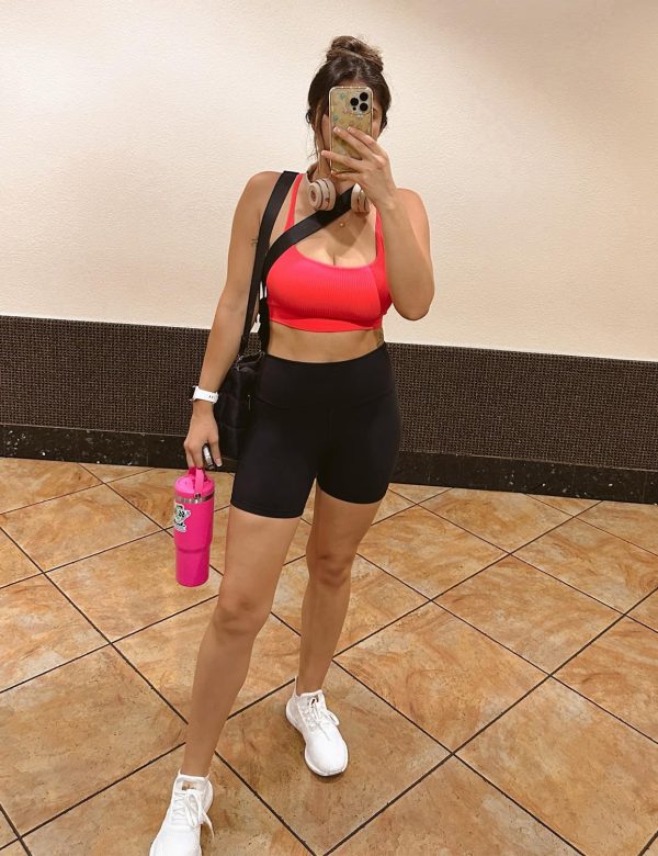 71-bcETV3eL.jpg Essential/Workout Pro Biker Shorts with Side Pockets for Women, High Waisted Compression Yoga Shorts 4''/ 6''/ 8''