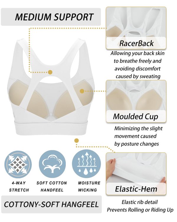 7102ueYTJPL.jpg Sports Bras for Women High Support, High Impact Racerback Molded Cup Sports Bra Workout Yoga Bras