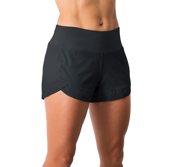710j5UxbwMS.jpg Womens 3" Lightweight Running WOD Volleyball Shorts Workout Mesh Liner Zip Pocket