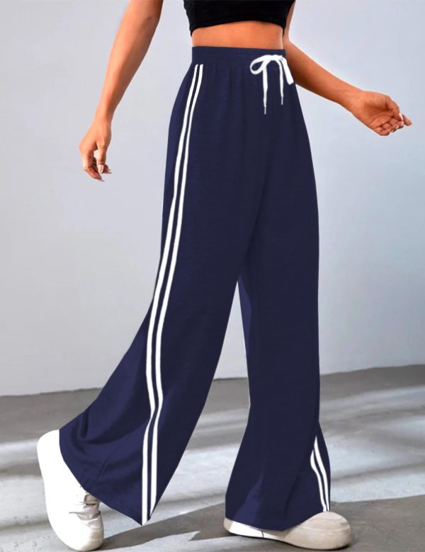71169Lu5kEL.jpg Quenteen Women's Wide Leg Sweatpants Casual High Waisted Straight Sweat Pants Drawstring Joggers with Pockets
