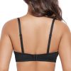 Women's Deep Plunge Push Up Low Cut Thick Padded Underwire Everyday Bra