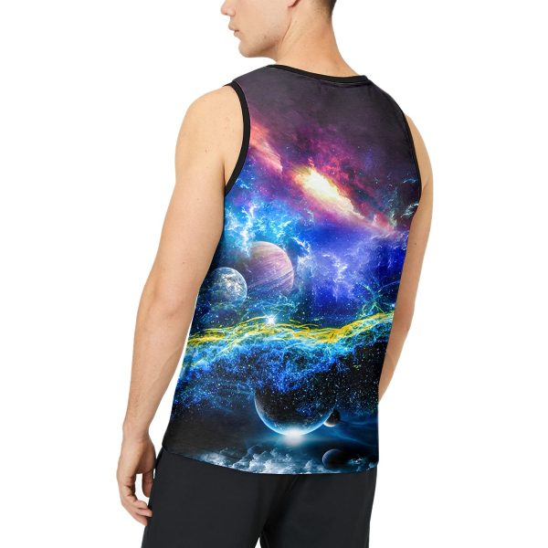 712ltR9UZLS.jpg Men's 3D Tank Tops Summer Casual Novelty Sleeveless Shirt Unisex Colorful Graphics Top Tees Shirt