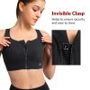 Front Closure Sports Bras for Women High Support Large Bust Supportive Sports Bra High Impact for Running