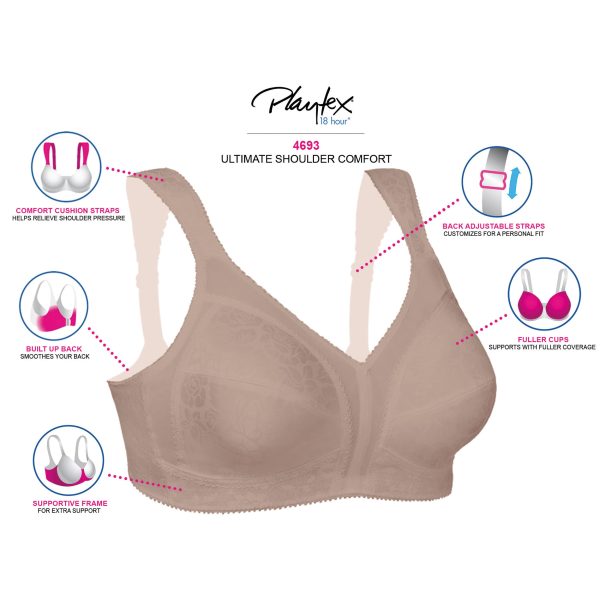 715imVvZ7ZL.jpg Women's 18 Hour Full-Coverage Comfort-Strap Wireless Bra, Multipack