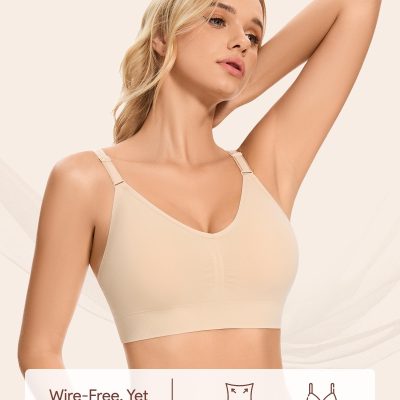 Wireless Bras for Women Cami Tank Top Sports Seamless Padded Bralettes for Women