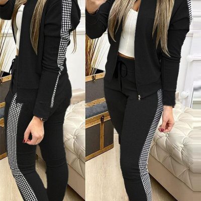Women's 2 Piece Tracksuit Sweatsuits Sets Hoodie Sweatshirt and Jogging Sweatpants Suit