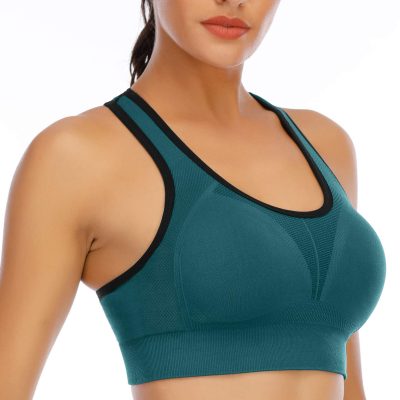 Sports Bras for Women High Impact Racerback Sports Bra Seamless Padded Sports Bra Yoga Bras Workout Bra Activewear Bra