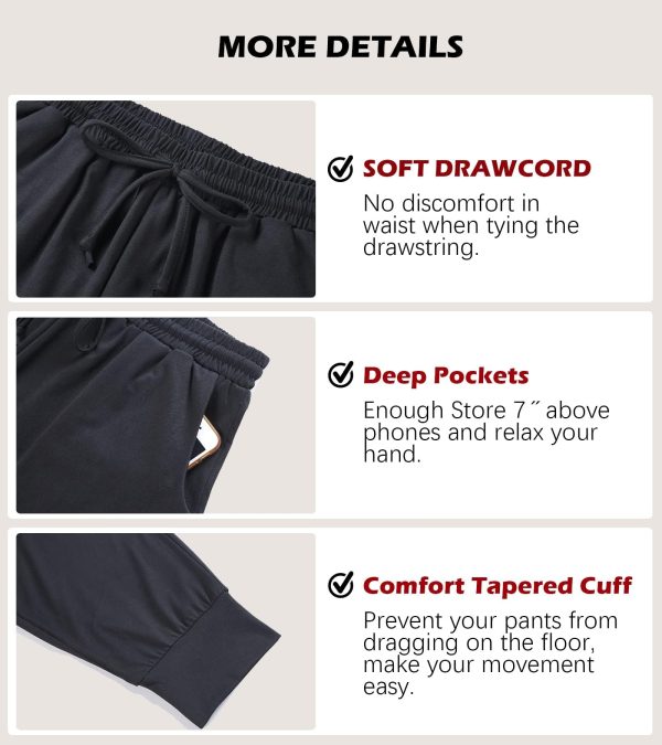 71DgC7C84L.jpg Womens Yoga Sweatpants Loose Lightweight Workout Joggers Pants Drawstring Comfy Casual Lounge Pants with Pockets