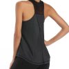 5 Pack Womens Workout Tops Mesh Racerback Tank Tops Sleeveless Athletic Gym Yoga Shirts