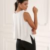 Modal Soft Sleeveless Crop Top for Women Athletic Tee Gym Workout Cropped Yoga Tank