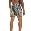 Men's Real Tree Print Mesh Shorts Lightweight Breathable Quick-Dry Running Gym Shorts for Outdoor Casual Wear