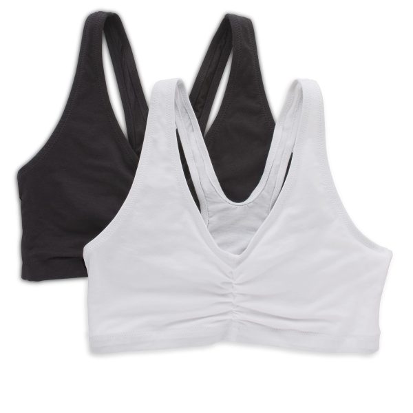 71I778ZF3pL.jpg Women's X-Temp Wireless Bra Pack, Stretch Pullover Bra, Low-Impact Racerback Bra, 2-Pack