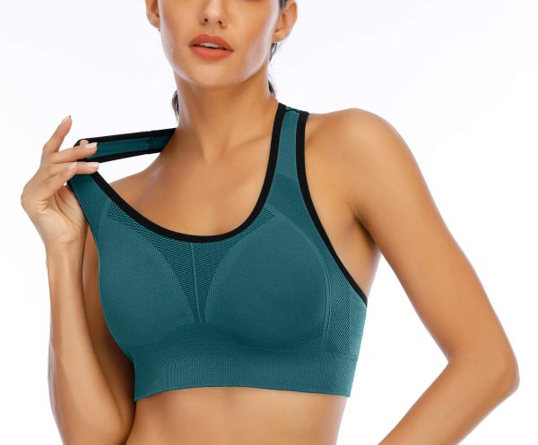 71IXLj776yL.jpg Sports Bras for Women High Impact Racerback Sports Bra Seamless Padded Sports Bra Yoga Bras Workout Bra Activewear Bra
