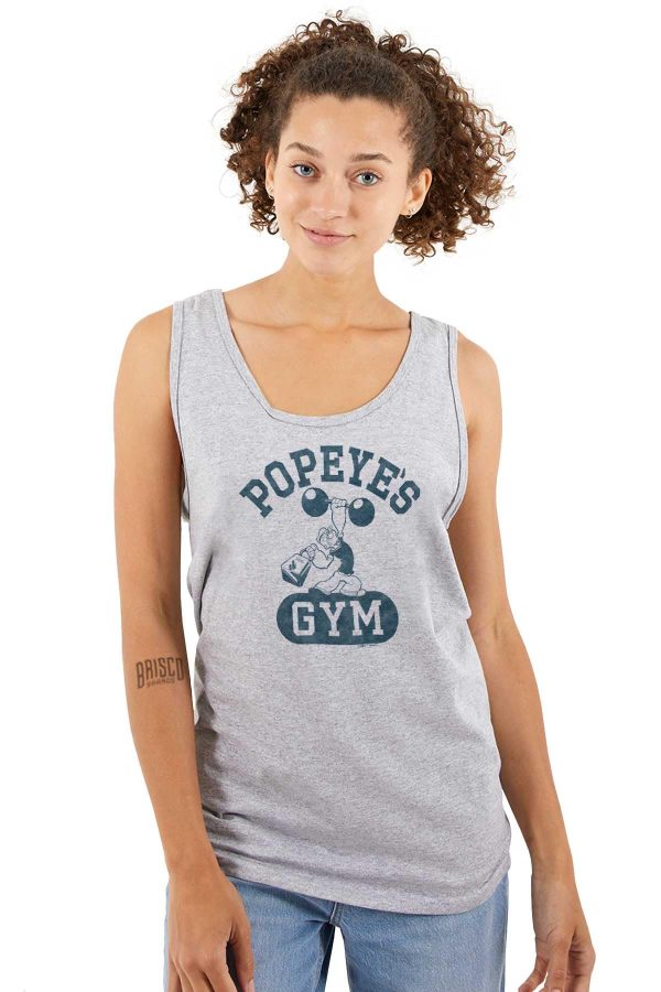 71JNKHaXfxL.jpg Popeye Body Builder Gym Workout Cool Tank Top T Shirts Men Women
