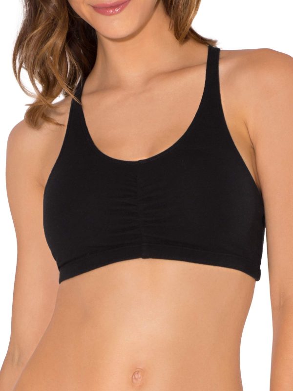 71KrkRcDvIL.jpg Women's Adjustable Shirred Front Racerback Sports Bra Multi Packs!