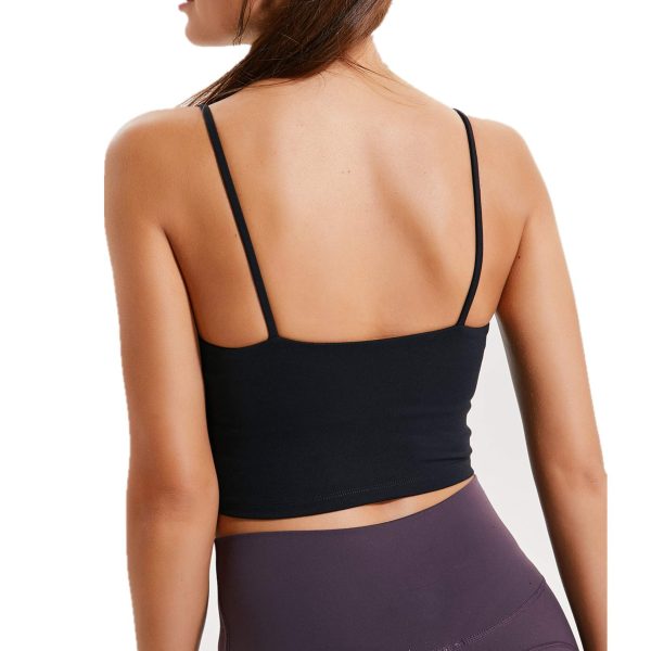 71L07Vp8L.jpg Women Padded Sports Bra Fitness Workout Running Shirts Yoga Tank Top