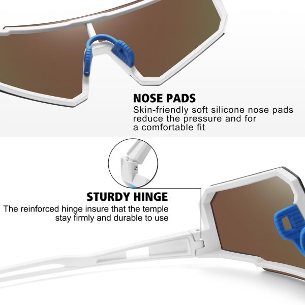 71ODh2UsUuL.jpg Polarized Sports Sunglasses for Men Women,Driving Fishing Cycling Mountain Bike Sunglasses UV400 Protection