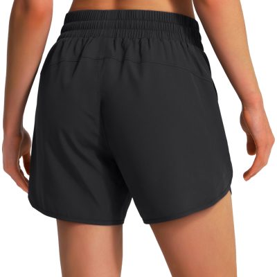 Women's 5" Athletic Running Shorts Quick Dry Lightweight Workout Gym Shorts with Zipper Pockets UPF 50+