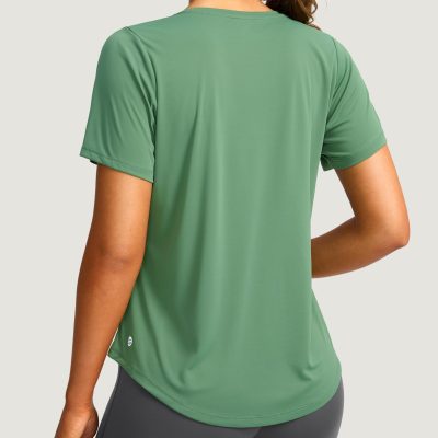 Women's Short Sleeve Workout Shirts Breathable UPF 50+ Sun Protection T-Shirts Quick Dry Gym Running Hiking Tops