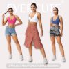 Women's Sports Bras Adjustable Deep V Neck Bras Wireless Spaghetti Strap Criss Cross Padded Low Support Sexy Bras