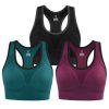 Sports Bras for Women High Impact Racerback Sports Bra Seamless Padded Sports Bra Yoga Bras Workout Bra Activewear Bra
