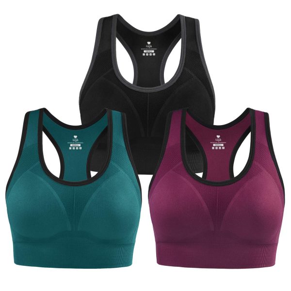 71SRWlHKQUL.jpg Sports Bras for Women High Impact Racerback Sports Bra Seamless Padded Sports Bra Yoga Bras Workout Bra Activewear Bra