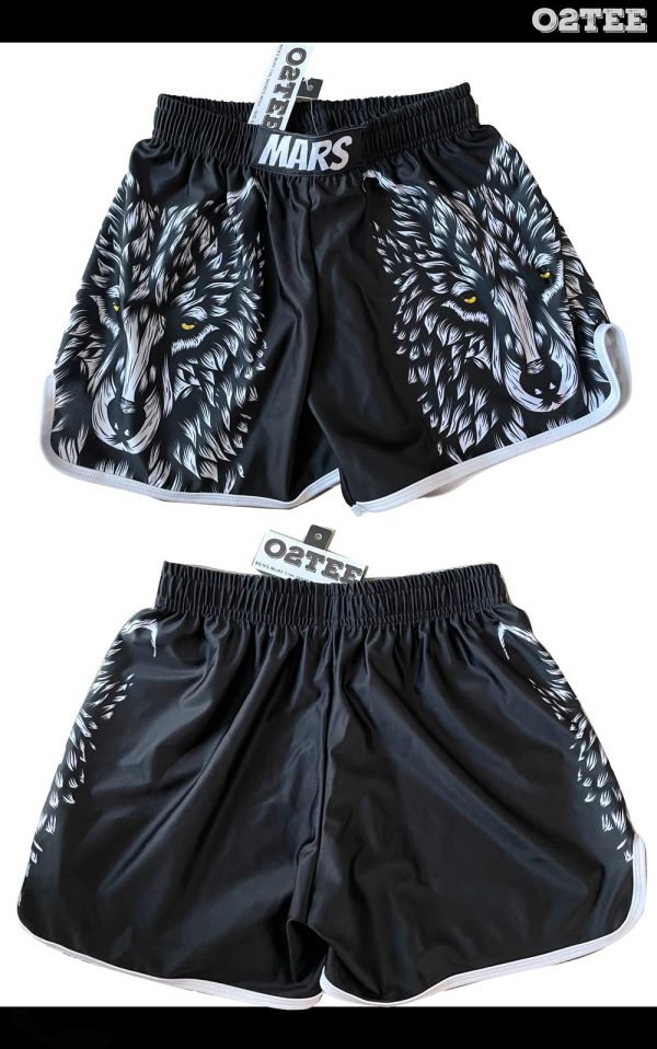 71TJJvP4OmL.jpg Wolf Skull Muay Thai Shorts Combat Fight MMA Boxer Boxing Trunks