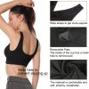 3 Pack Sports Bras for Women Wirefree Padded Workout Yoga Gym Fitness Bra Medium Support
