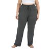 Women's Plus Size Comfy Lounge Pants Active Yoga Sweatpants Casual Stretchy Jogger Pants with Pockets Drawstring