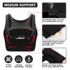 Push up Sports Bra for Women Sexy Hollow Crop Tops with Removable Cups Workout Fitness Yoga Bra Medium Support