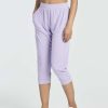 3 Pack: Women's Ribbed Capri Jogger Lounge Sweatpants with Pockets Yoga Workout (Available in Plus Size)