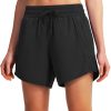 Women's 5" Athletic Running Shorts Quick Dry Lightweight Workout Gym Shorts with Zipper Pockets UPF 50+